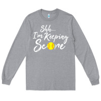 Heather Grey Scorekeeper Softball Team Scorebook Keeper Raglan Baseball Long Sleeve Tee - longCreatives