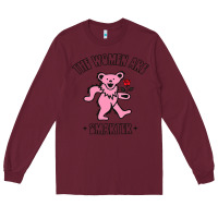 Burgundy The Women Are Dancing Bear Smarter Long Sleeve Tee - longCreatives