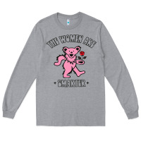 Heather Grey The Women Are Dancing Bear Smarter Long Sleeve Tee - longCreatives