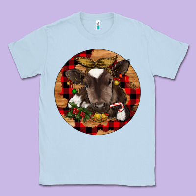 Christmas Baby Cow Classic Tee Designed By Ranaportraitstore