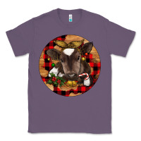 Lavender Christmas Baby Cow Classic Tee - RanaPortraitStore