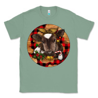 Sage Christmas Baby Cow Classic Tee - RanaPortraitStore