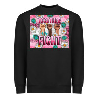 Black Breast Cancer Together Fight Heavyweight Sweatshirt - Artiststas