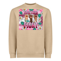 Mushroom Breast Cancer Together Fight Heavyweight Sweatshirt - Artiststas