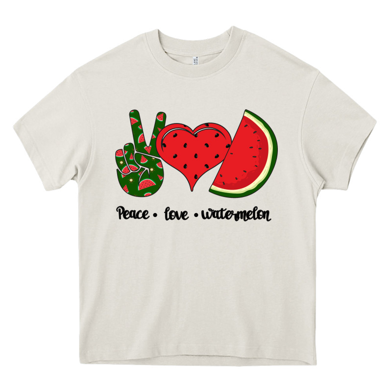 Peace Love Watermelon Heavy Core Tee by Bettercallsaul | Teevron