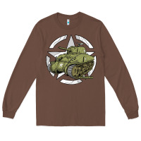 Chestnut Sherman M4A1 WWII Army Tank History Vintage Long Sleeve Tee - longCreatives