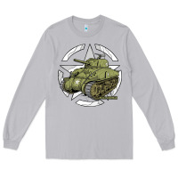 Moon Dust Sherman M4A1 WWII Army Tank History Vintage Long Sleeve Tee - longCreatives