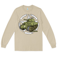 Mushroom Sherman M4A1 WWII Army Tank History Vintage Long Sleeve Tee - longCreatives