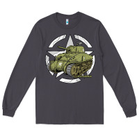 Smoke Sherman M4A1 WWII Army Tank History Vintage Long Sleeve Tee - longCreatives