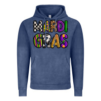 Vintage Denim mardi gras copy Vintage Hoodie - OliviaCreatesArt