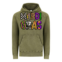 Vintage Olive mardi gras copy Vintage Hoodie - OliviaCreatesArt