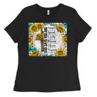 Black god says you are with sunflower Ladies Tee - TumblerDesignByShophia