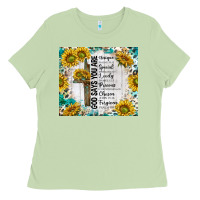 Matcha god says you are with sunflower Ladies Tee - TumblerDesignByShophia
