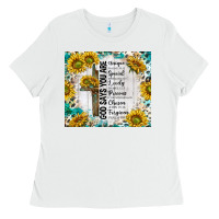 White god says you are with sunflower Ladies Tee - TumblerDesignByShophia
