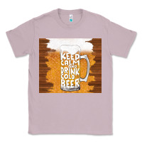Lilac keep calm and drink cold beer Classic Tee - TumblerDesignByShophia