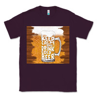 Plum keep calm and drink cold beer Classic Tee - TumblerDesignByShophia