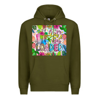 Army Green Lets Get Loaded Premium Hoodie - CowhideDigitalArt