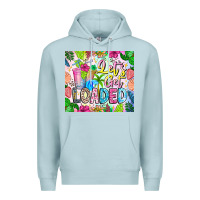 Blue Mist Lets Get Loaded Premium Hoodie - CowhideDigitalArt