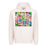 Pale Pink Lets Get Loaded Premium Hoodie - CowhideDigitalArt