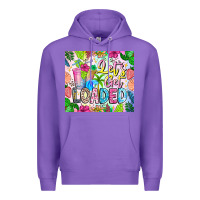 Purple Lets Get Loaded Premium Hoodie - CowhideDigitalArt