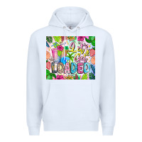 White Lets Get Loaded Premium Hoodie - CowhideDigitalArt