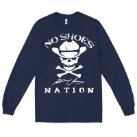 Navy kenny chesney, no shoes nation vintage Long Sleeve Tee - longCreatives