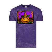 Cloud Purple jack o' lantern pumpkin Vintage Tee - Jasminsmagicworld