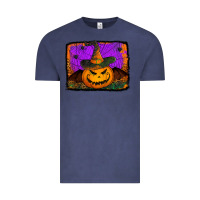 Vintage Denim jack o' lantern pumpkin Vintage Tee - Jasminsmagicworld