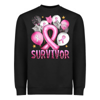 Black Balloons cancer ribbon survivor Heavyweight Sweatshirt - Artiststas