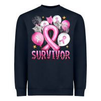 Navy Balloons cancer ribbon survivor Heavyweight Sweatshirt - Artiststas