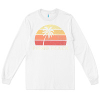 White Pismo Beach CA Vintage 70s Retro Throwback Design Long Sleeve Tee - longCreatives