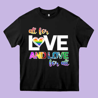 All For Love And Love For All Heavy Core Tee Designed By Bettercallsaul
