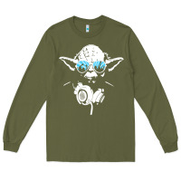 Army Green DJ Yoda Long Sleeve Tee - longCreatives