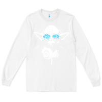 White DJ Yoda Long Sleeve Tee - longCreatives