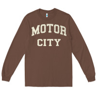 Chestnut Classic Motor City Detroit Varsity Long Sleeve Tee - longCreatives