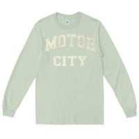 Matcha Classic Motor City Detroit Varsity Long Sleeve Tee - longCreatives