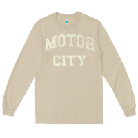 Mushroom Classic Motor City Detroit Varsity Long Sleeve Tee - longCreatives
