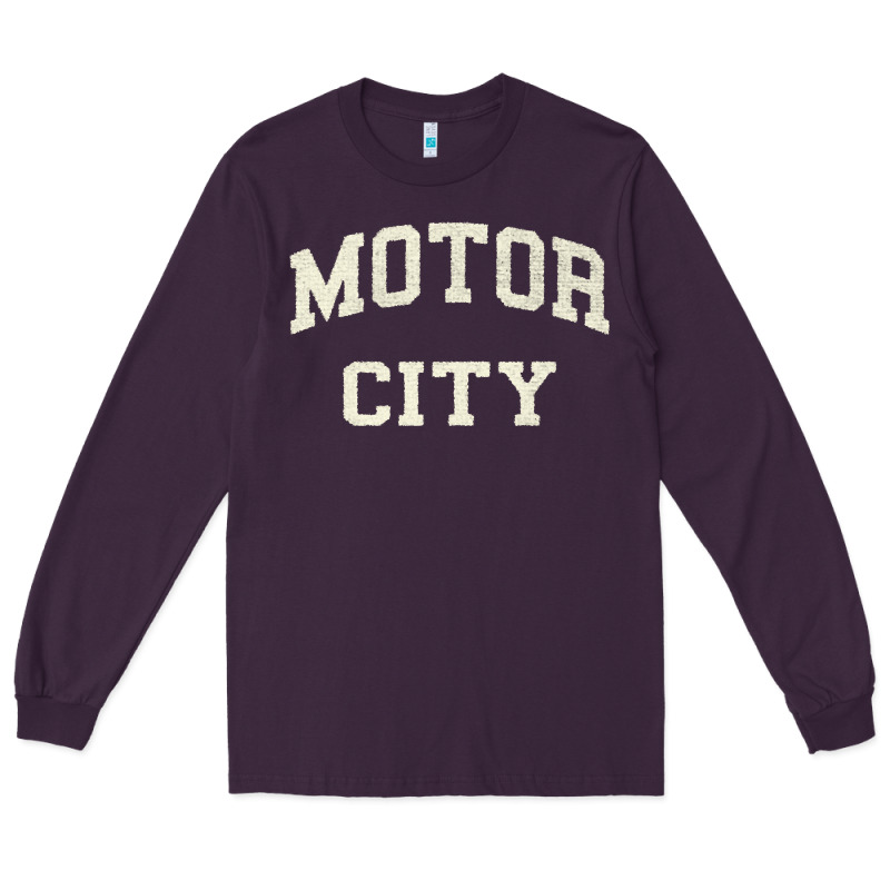 Classic Motor City Detroit Varsity Long Sleeve Tee by longCreatives | Teevron