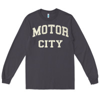 Smoke Classic Motor City Detroit Varsity Long Sleeve Tee - longCreatives