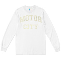 White Classic Motor City Detroit Varsity Long Sleeve Tee - longCreatives