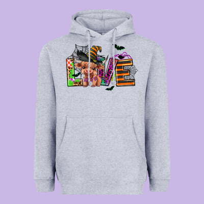 Love Halloween Heifer Heavyweight Hoodie Designed By Adodesignshop