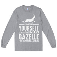 Heather Grey Gazelle Gift Lover Long Sleeve Tee - longCreatives