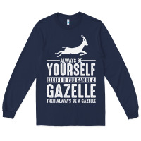 Navy Gazelle Gift Lover Long Sleeve Tee - longCreatives