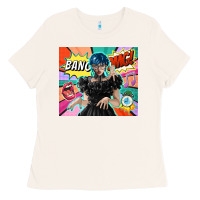 Bone pop art gothic girl Ladies Tee - TumblerDesignByShophia