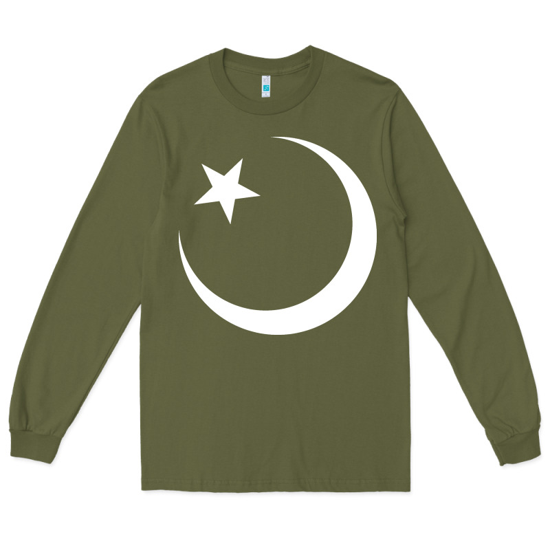 Islam Symbol Design White Long Sleeve Tee by longCreatives | Teevron