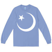Colony Blue Islam Symbol Design white Long Sleeve Tee - longCreatives