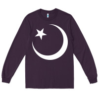 Plum Islam Symbol Design white Long Sleeve Tee - longCreatives