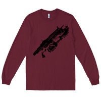 Burgundy Gears of war lancer Long Sleeve Tee - longCreatives