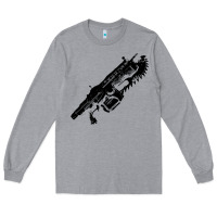 Heather Grey Gears of war lancer Long Sleeve Tee - longCreatives