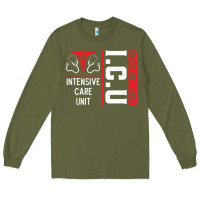 Army Green ICU Registered Nurse Medical Intensive Care Unit Long Sleeve Tee - longCreatives